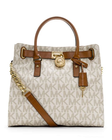 michael kors hamilton traveler medium logo tote|Michael Kors Hamilton large satchel.